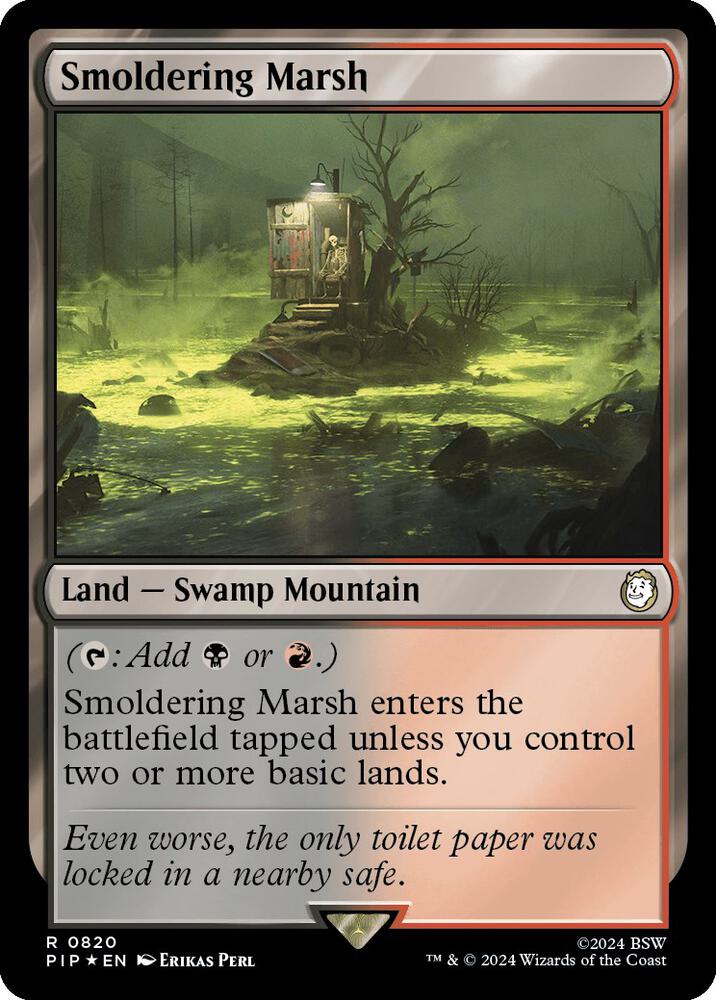 Smoldering Marsh 820 (Universes Beyond: Fallout)  - Foil | Good Games Adelaide SA