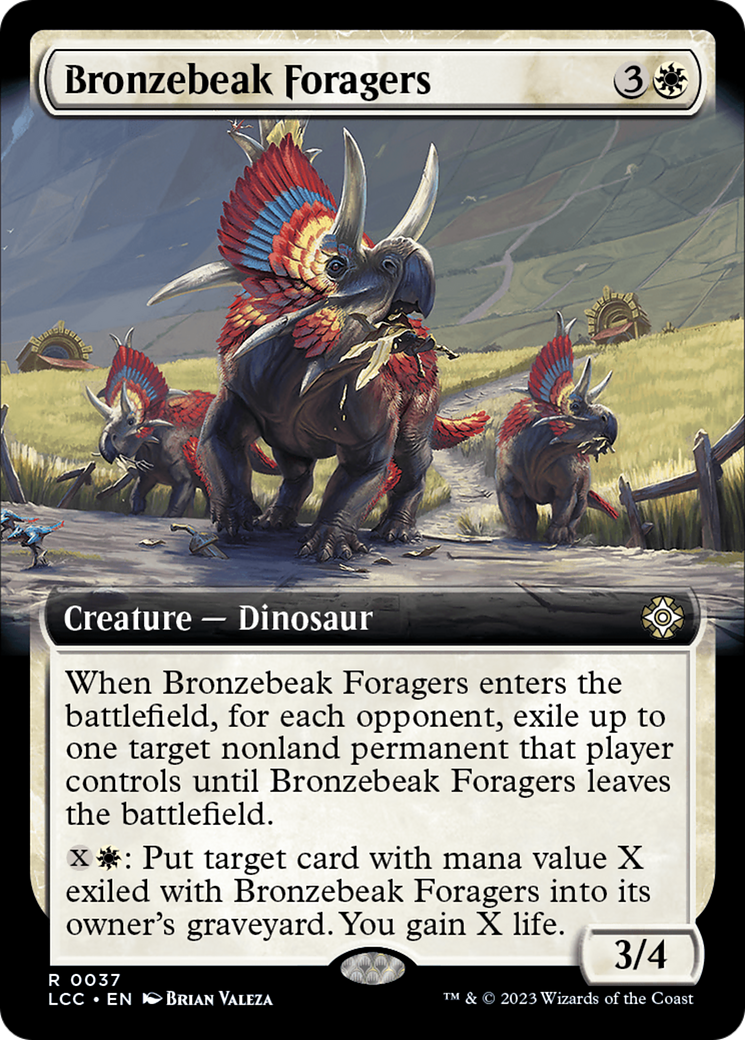 Bronzebeak Foragers (Extended Art) [The Lost Caverns of Ixalan Commander] | Good Games Adelaide SA