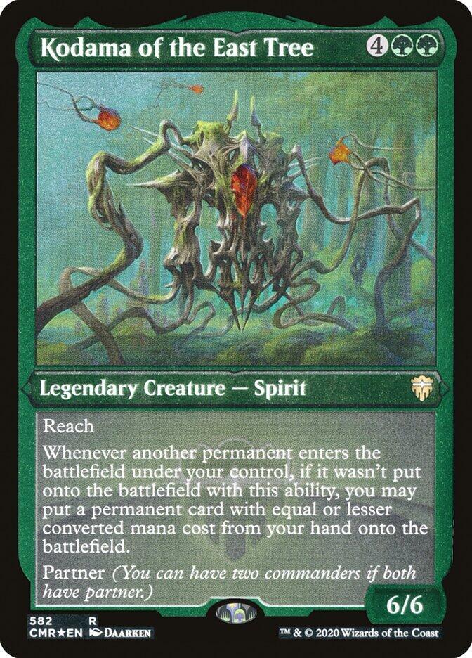 Kodama of the East Tree Foil Etched 582 (Commander Legends)  - Foil | Good Games Adelaide SA