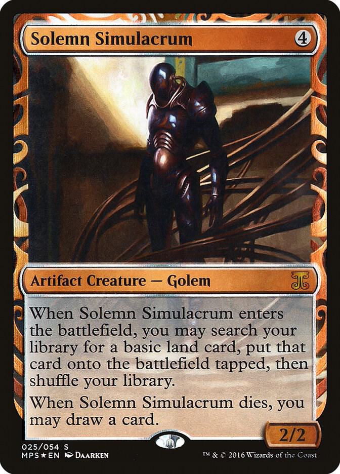 Solemn Simulacrum 25 (Masterpiece Series: Kaladesh Inventions)  - Foil | Good Games Adelaide SA
