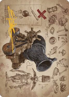 Goblin Charbelcher Art Card Gold Stamped Signature 60 (Art Series: The Brothers' War)  | Good Games Adelaide SA
