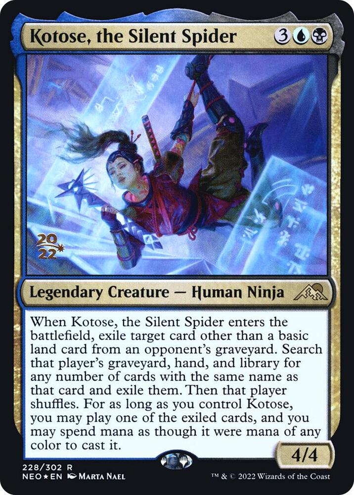 Kotose the Silent Spider 228 (Prerelease Cards)  - Foil | Good Games Adelaide SA