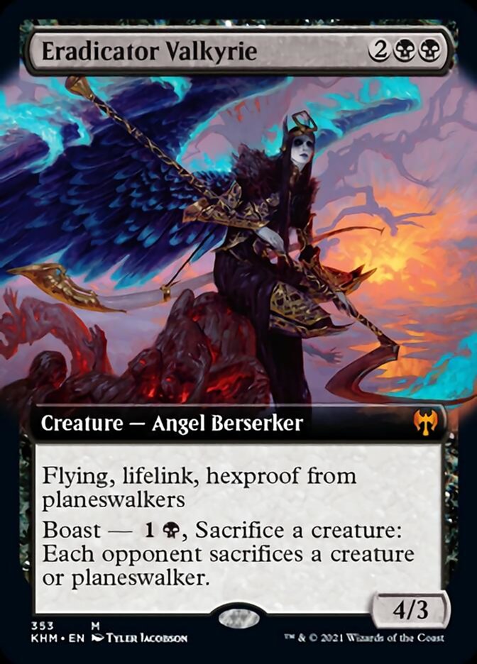 Eradicator Valkyrie (Extended Art) [Kaldheim] | Good Games Adelaide SA