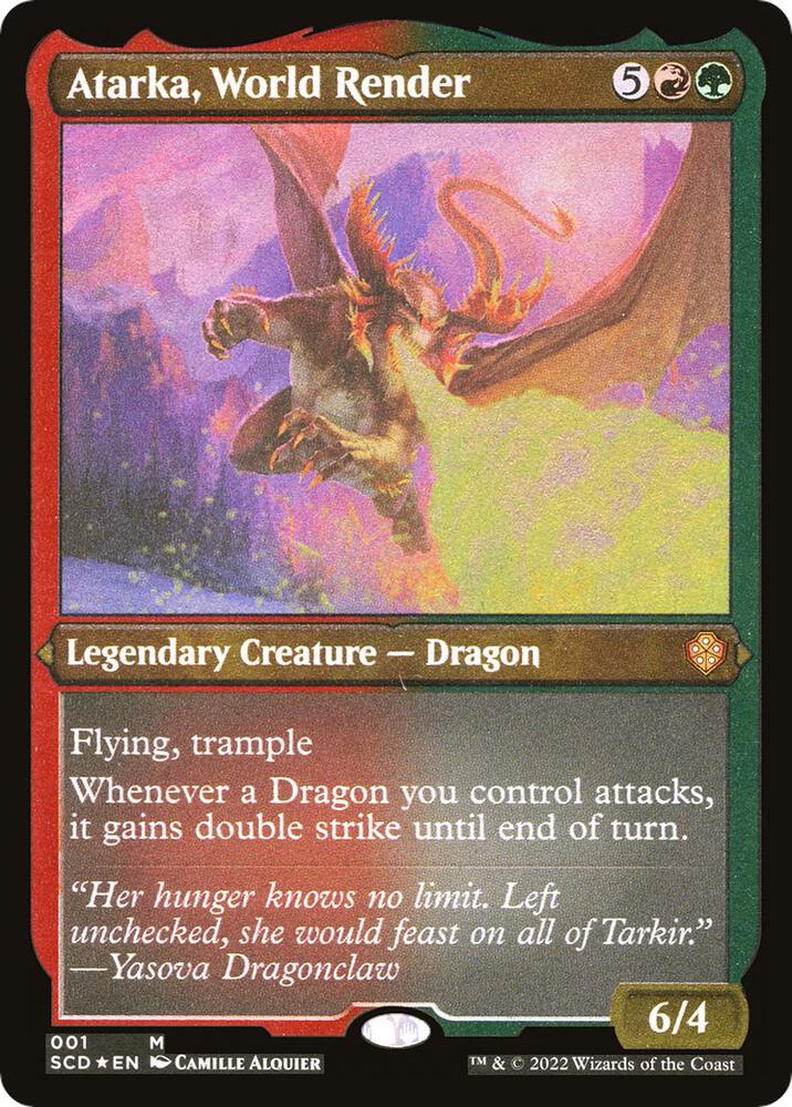 Atarka World Render Foil Etched 1 (Starter Commander Decks)  - Foil | Good Games Adelaide SA