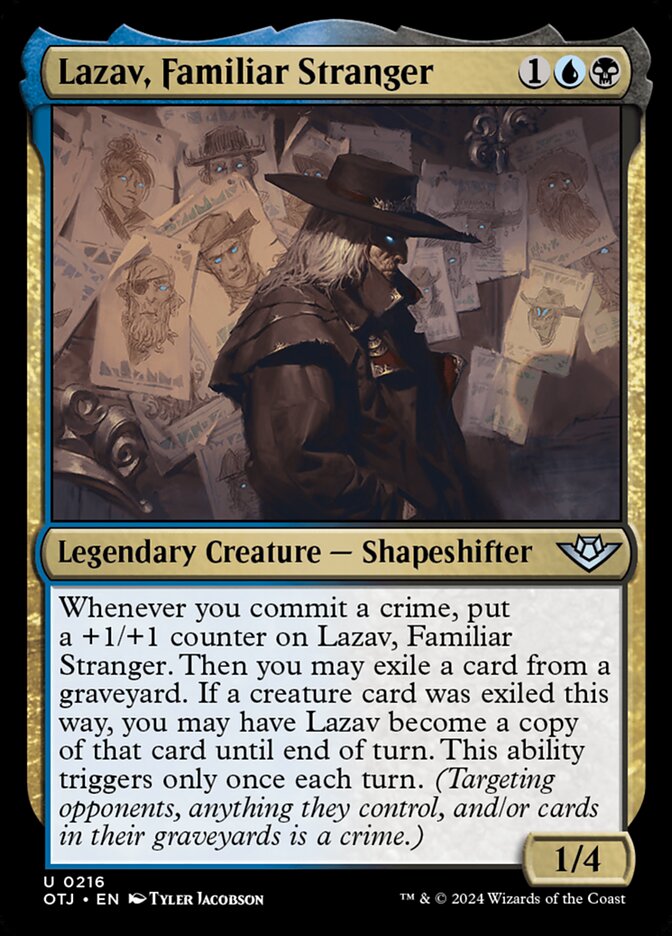 Lazav, Familiar Stranger 216 (Outlaws of Thunder Junction)  - Foil | Good Games Adelaide SA