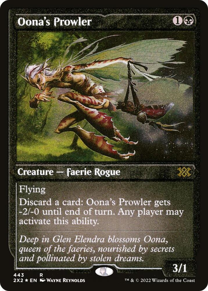 Oonas Prowler Foil Etched 443 (Double Masters 2022)  - Foil | Good Games Adelaide SA