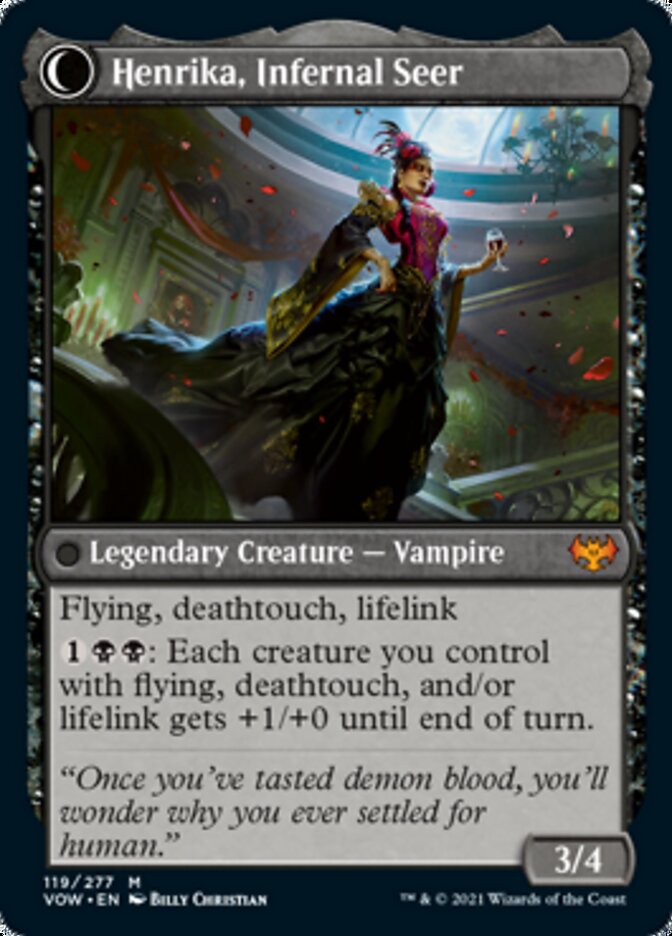Henrika Domnathi // Henrika, Infernal Seer [Innistrad: Crimson Vow] | Good Games Adelaide SA