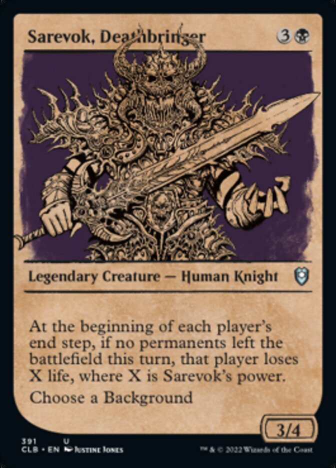 Sarevok, Deathbringer (Showcase) [Commander Legends: Battle for Baldur's Gate] | Good Games Adelaide SA