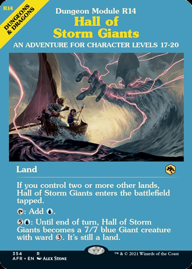 Hall of Storm Giants (Dungeon Module) (Borderless) [Dungeons & Dragons: Adventures in the Forgotten Realms] | Good Games Adelaide SA