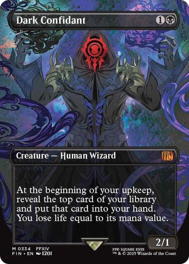 Dark Confidant 334/309 (FINAL FANTASY)  - Borderless Foil | Good Games Adelaide SA