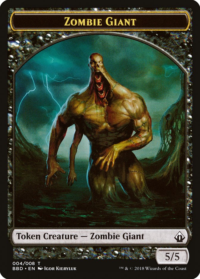 Zombie Giant Token [Battlebond Tokens] | Good Games Adelaide SA