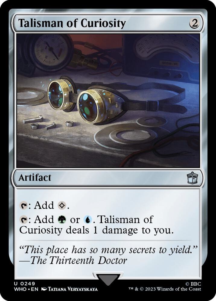 Talisman of Curiosity 249 (Universes Beyond: Doctor Who)  - Foil | Good Games Adelaide SA