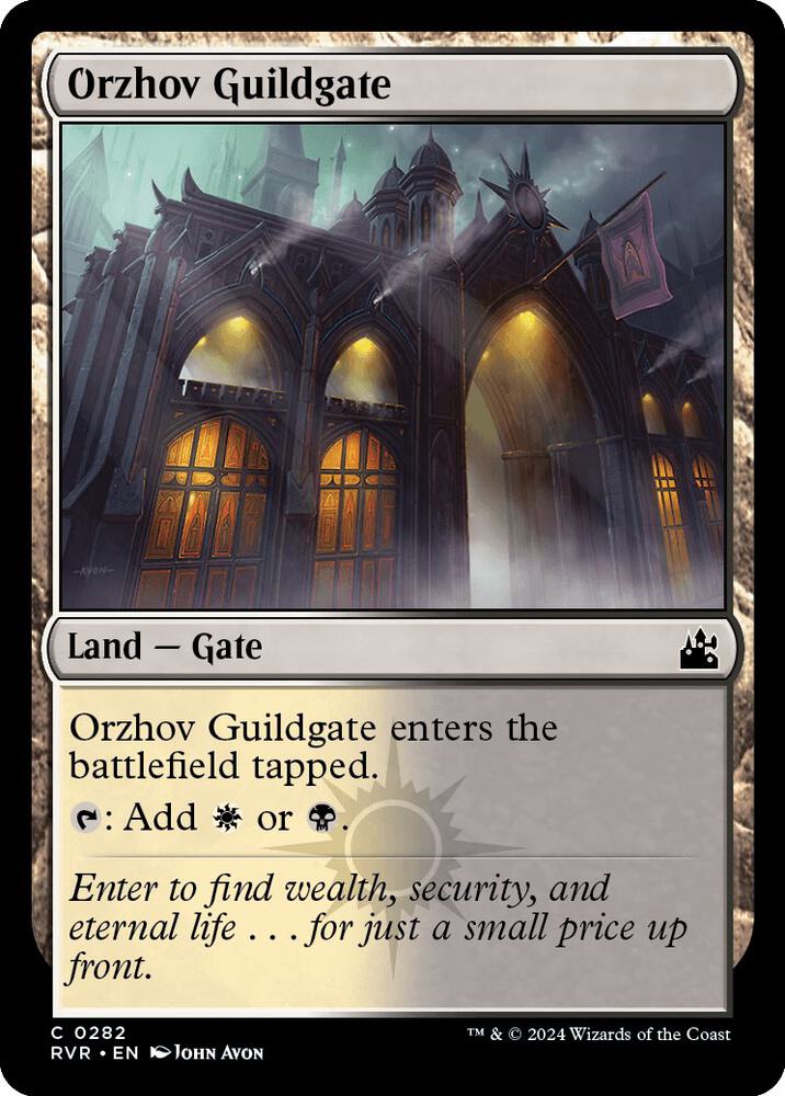 Orzhov Guildgate 282 (Ravnica Remastered)  - Foil | Good Games Adelaide SA