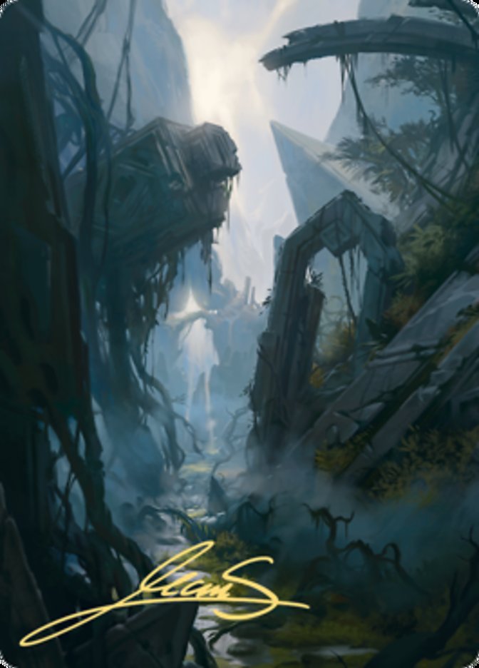 Swamp 2 Art Card (Gold-Stamped Signature) [Zendikar Rising Art Series] | Good Games Adelaide SA