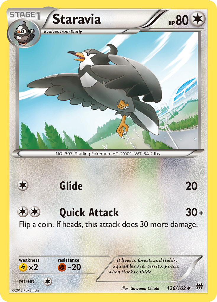 Staravia (126/162) [XY: BREAKthrough] | Good Games Adelaide SA