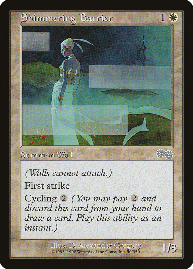 Shimmering Barrier 50 (Urza's Saga)  | Good Games Adelaide SA