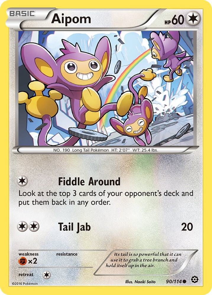 Aipom 90/114 (XY - Steam Siege)  | Good Games Adelaide SA