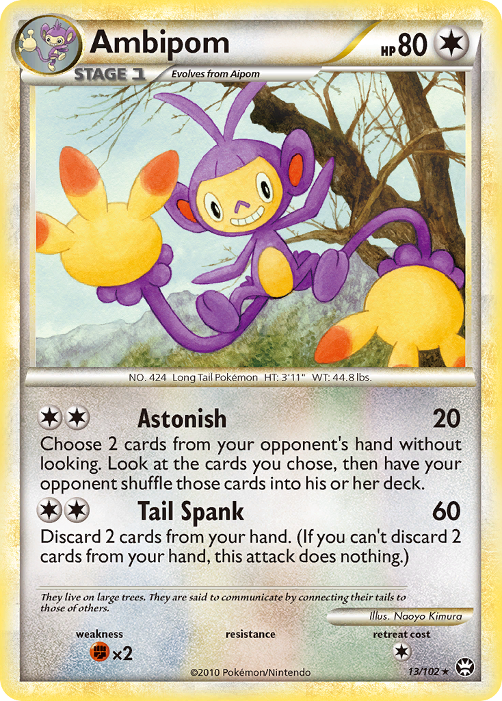 Ambipom (13/102) [HeartGold & SoulSilver: Triumphant] | Good Games Adelaide SA