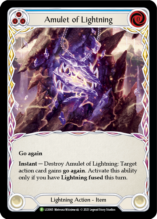 Amulet of Lightning [LGS065] (Promo)  Cold Foil | Good Games Adelaide SA