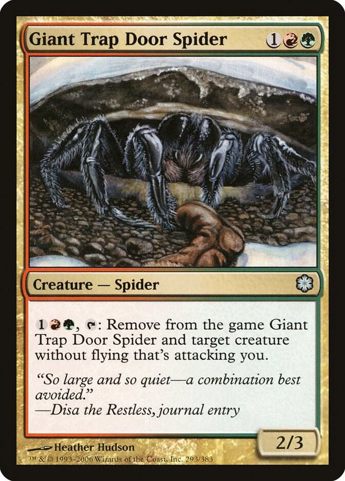 Giant Trap Door Spider 293 (Coldsnap Theme Deck Reprints)  | Good Games Adelaide SA
