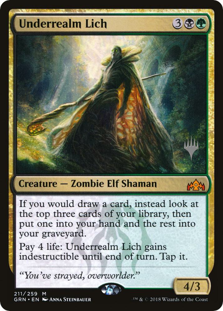 Underrealm Lich 211 (Promo Pack: Zendikar Rising)  | Good Games Adelaide SA