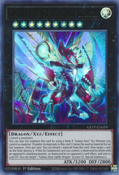 Galaxy-Eyes Cipher Blade Dragon [GFTP-EN059] Ultra rare | Good Games Adelaide SA