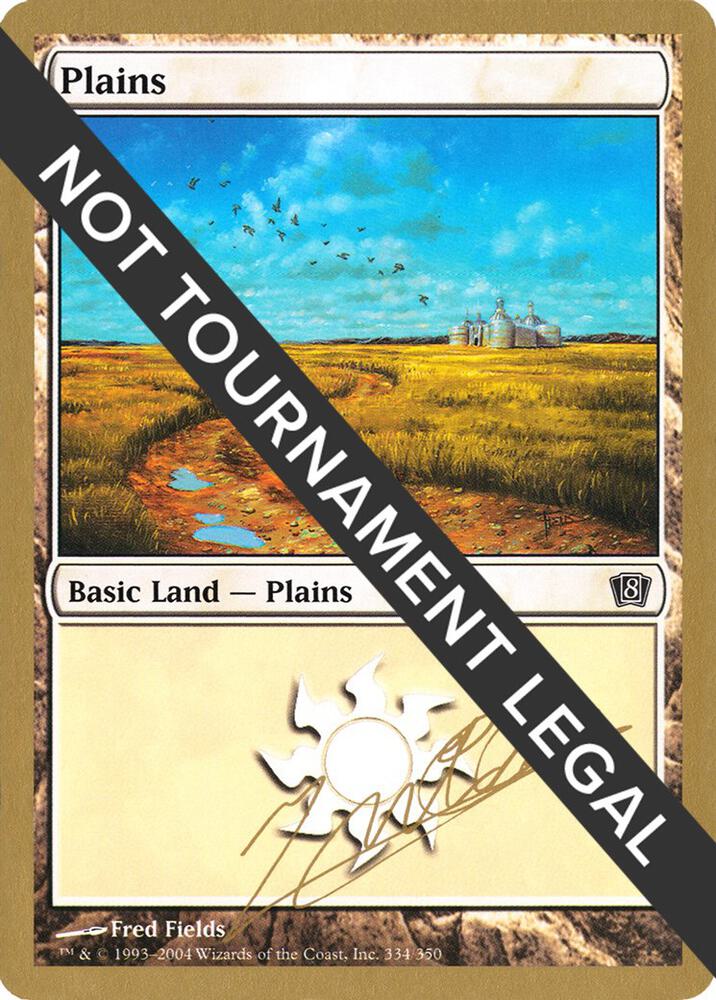 Plains 334 2004 Julien Nuijten 8ED  (World Championship Decks)  | Good Games Adelaide SA