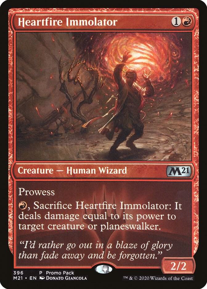Heartfire Immolator 396 (Promo Pack: Core Set 2021)  | Good Games Adelaide SA