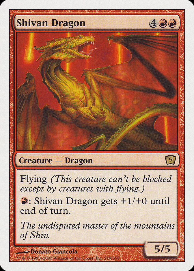 Shivan Dragon [Ninth Edition] | Good Games Adelaide SA