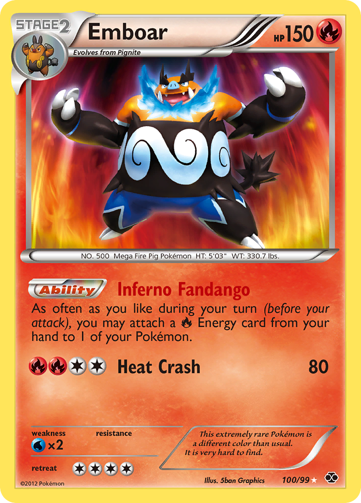 Emboar (100/99) [Black & White: Next Destinies] | Good Games Adelaide SA