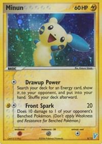 Minun 6/12 (EX Trainer Kit 2: Plusle & Minun)  - Holofoil | Good Games Adelaide SA