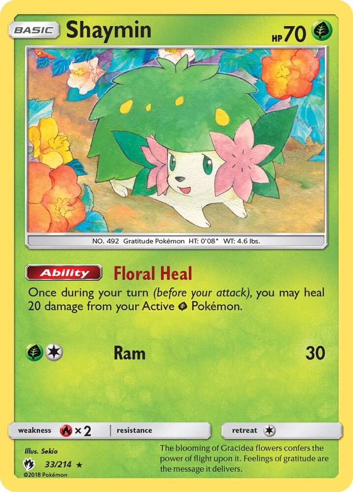 Shaymin 33/214 (SM - Lost Thunder)  - Holofoil | Good Games Adelaide SA
