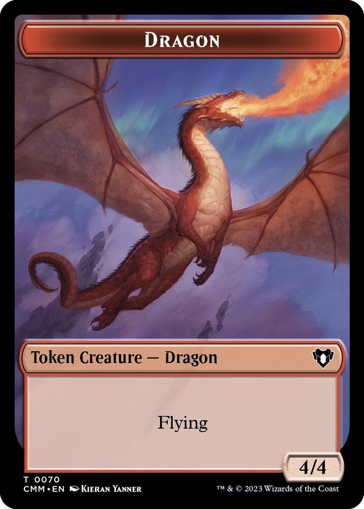 Dragon Kor Ally Double Sided Token 70 // 64 (Commander Masters)  | Good Games Adelaide SA