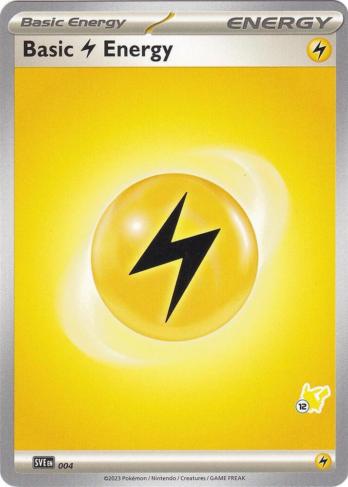 Basic Lightning Energy Pikachu 12 004 (Battle Academy 2024)  | Good Games Adelaide SA