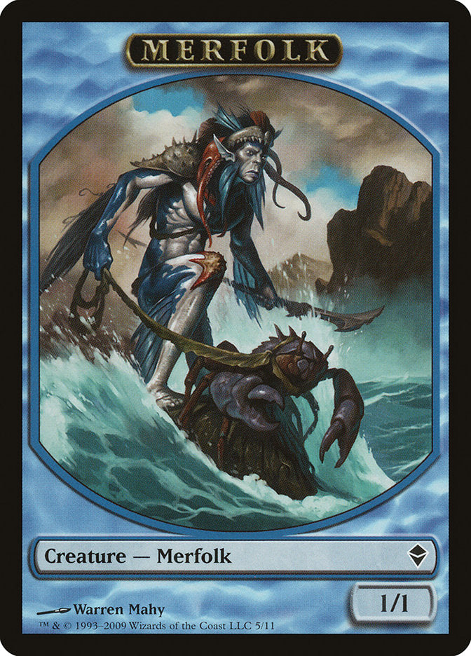 Merfolk Token [Zendikar Tokens] | Good Games Adelaide SA