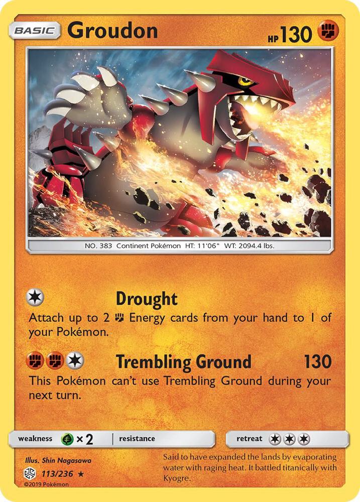 Groudon 113/236 (SM - Cosmic Eclipse)  | Good Games Adelaide SA