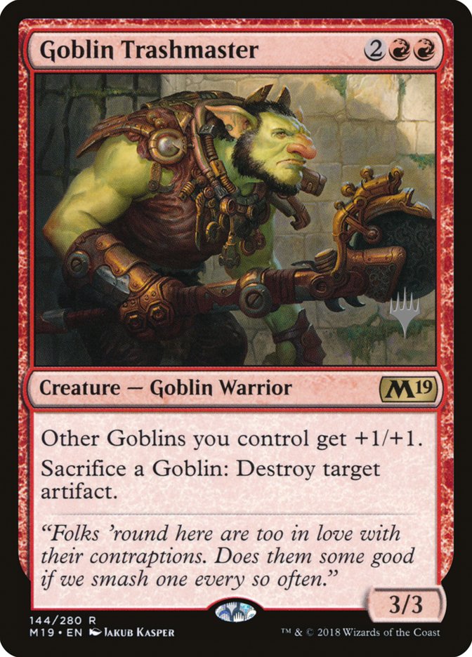 Goblin Trashmaster [Core Set 2019 Promos] | Good Games Adelaide SA