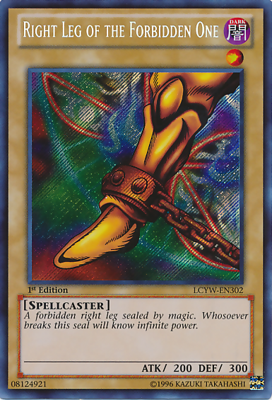 Right Leg of the Forbidden One [LCYW-EN302] Secret Rare | Good Games Adelaide SA