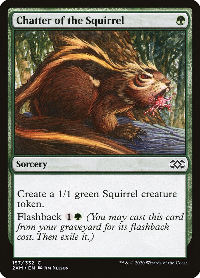Chatter of the Squirrel 157 (Double Masters)  - Foil | Good Games Adelaide SA