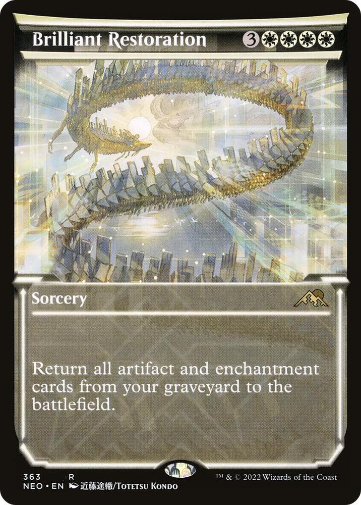Brilliant Restoration 363 (Kamigawa: Neon Dynasty)  - Showcase Foil | Good Games Adelaide SA