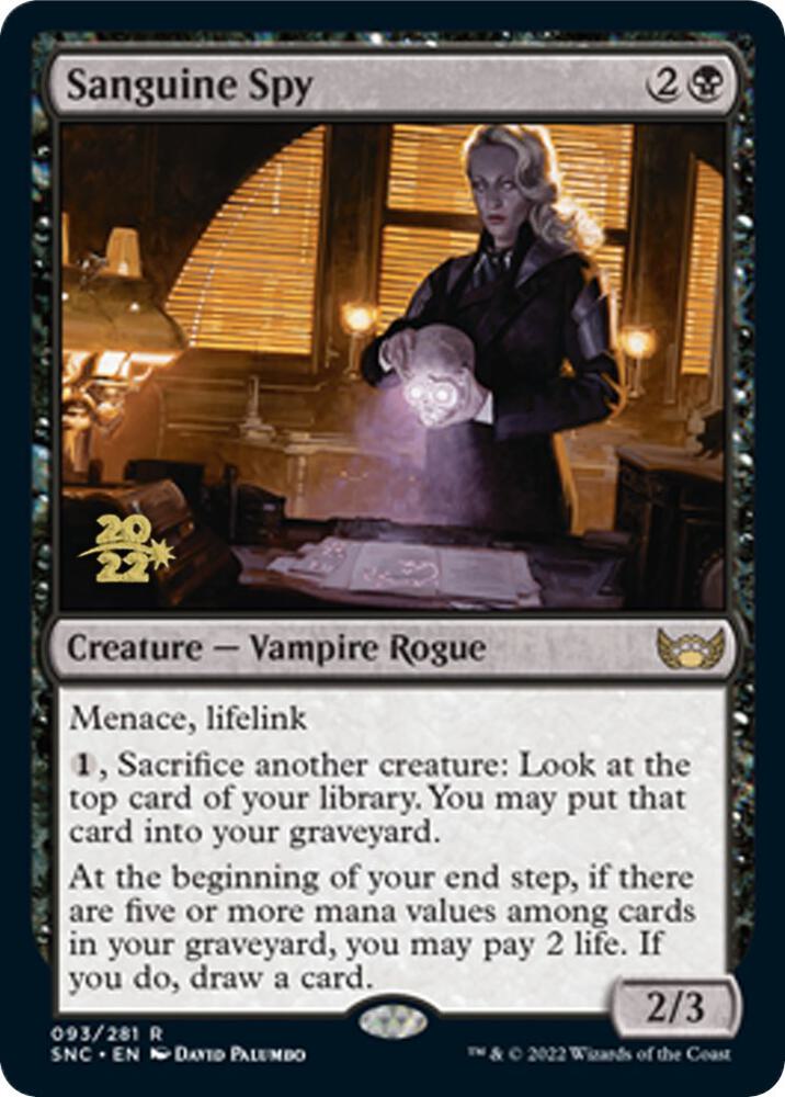 Sanguine Spy 93 (Prerelease Cards)  - Foil | Good Games Adelaide SA