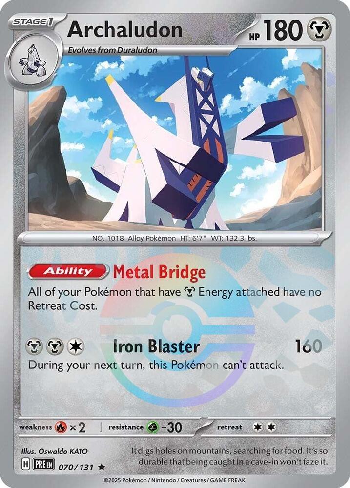 Archaludon 070/131 (SV: Prismatic Evolutions)  - Poke Ball Holofoil | Good Games Adelaide SA