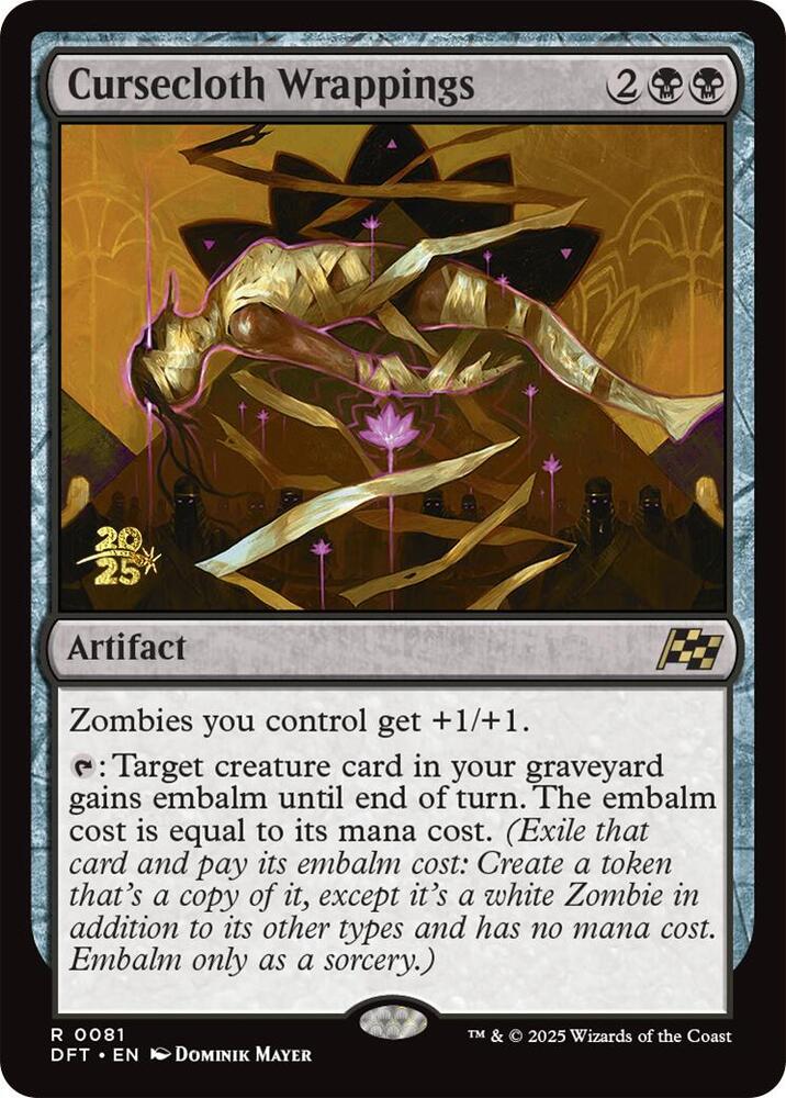 Cursecloth Wrappings 81 (Prerelease Cards)  - Foil | Good Games Adelaide SA
