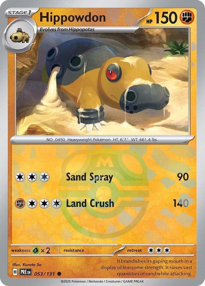 Hippowdon 053/131 (SV: Prismatic Evolutions)  - Holofoil | Good Games Adelaide SA