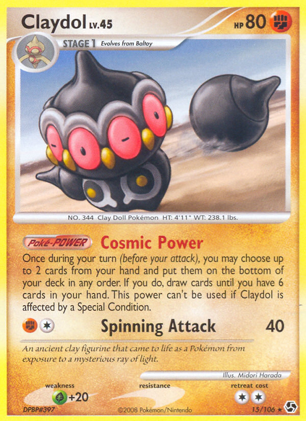 Claydol (15/106) [Diamond & Pearl: Great Encounters] | Good Games Adelaide SA