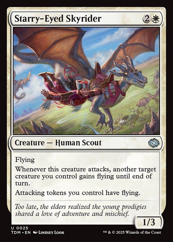 Starry-Eyed Skyrider 25 (Tarkir: Dragonstorm)  - Foil | Good Games Adelaide SA
