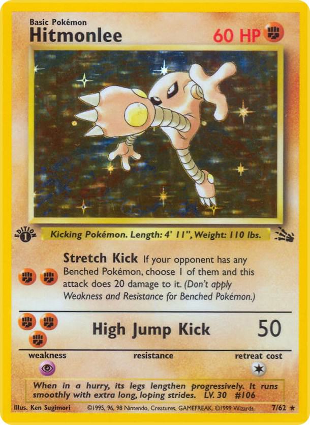 Hitmonlee 07/62 (Fossil)  - 1st Edition Holofoil | Good Games Adelaide SA