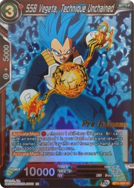 SSB Vegeta, Technique Unchained (BT11-009) [Vermilion Bloodline Prerelease Promos] | Good Games Adelaide SA