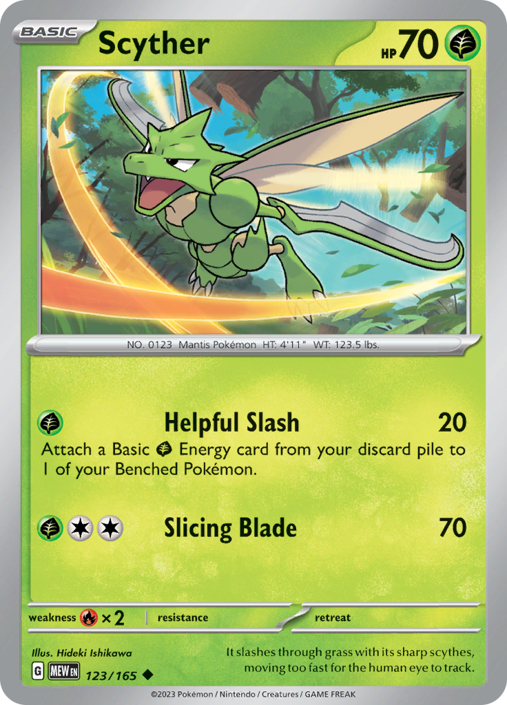 Scyther (123/165) [Scarlet & Violet: 151] | Good Games Adelaide SA