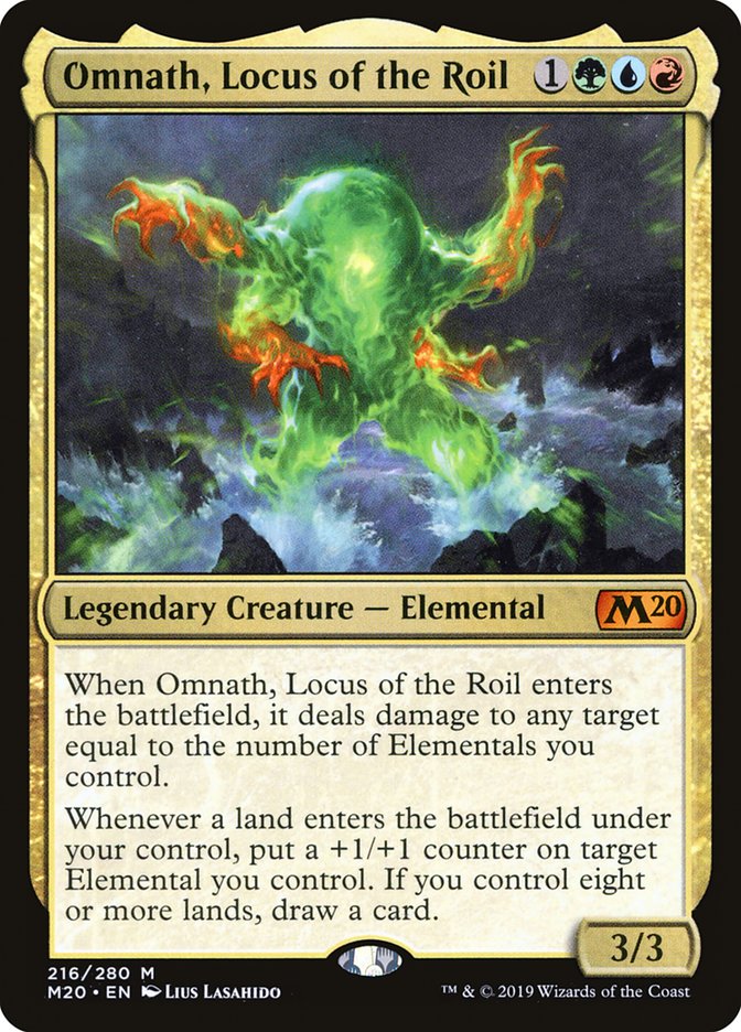 Omnath, Locus of the Roil 216 (Core Set 2020)  - Foil | Good Games Adelaide SA